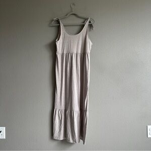 NWT Threads 4 Thought Cream Tiered Maxi Dress Small